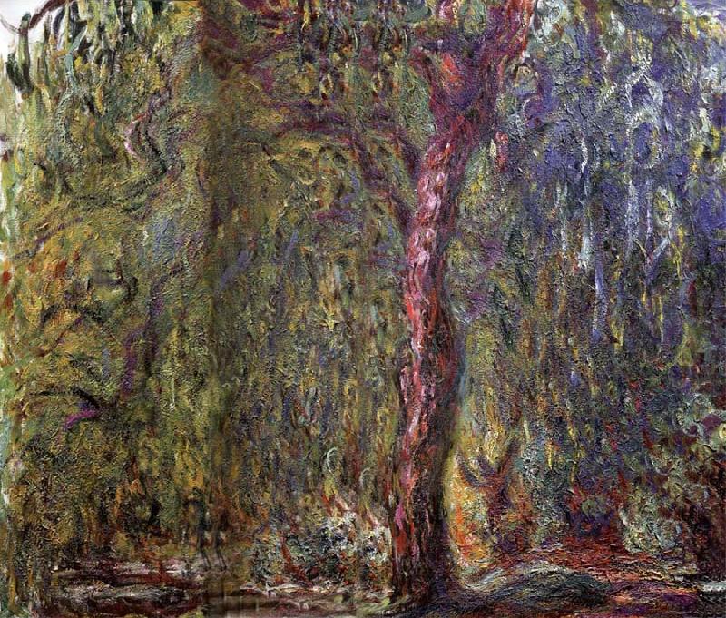 Claude Monet Weeping Willow Norge oil painting art